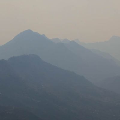 The dramatic peaks of part of the Sierra de los Cuchumatanes as seen from San Pedro Necta, Huehuetenango, Guatemala.